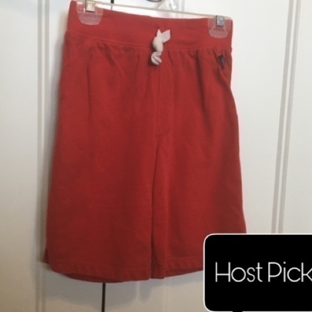 Boys size 7 Carters red sweat shorts